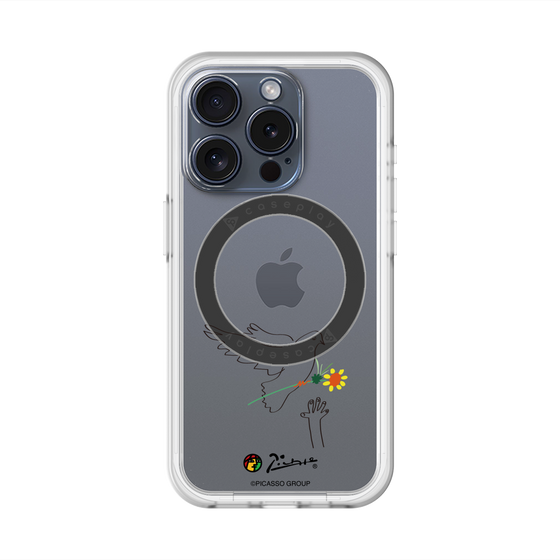 スリムプロテクションプレミアムケース with MagSafe［ PICASSO - Dove of Peace ］