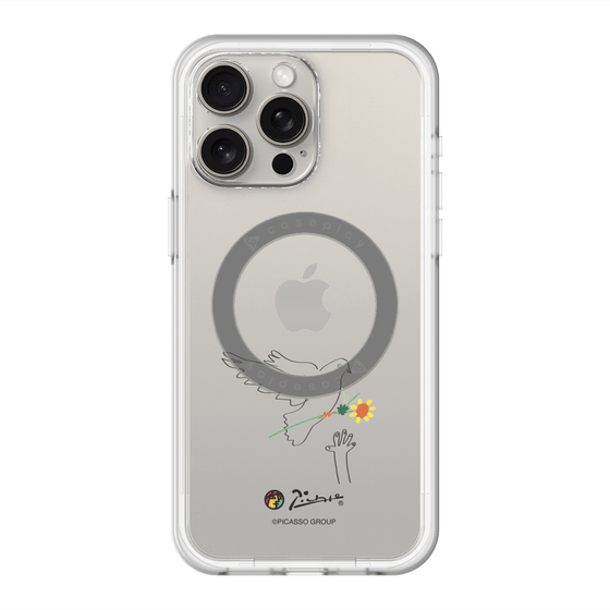 スリムプロテクションプレミアムケース with MagSafe［ PICASSO - Dove of Peace ］