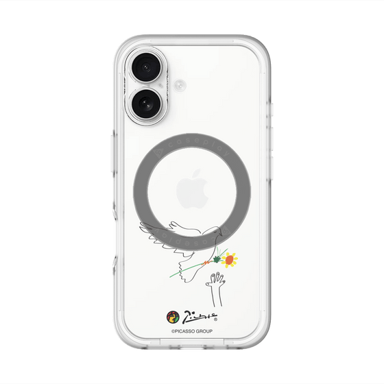 スリムプロテクションプレミアムケース with MagSafe［ PICASSO - Dove of Peace ］
