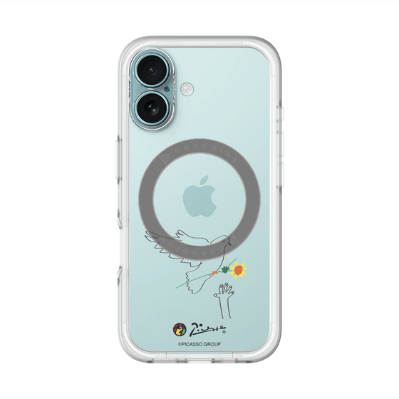 スリムプロテクションプレミアムケース with MagSafe［ PICASSO - Dove of Peace ］