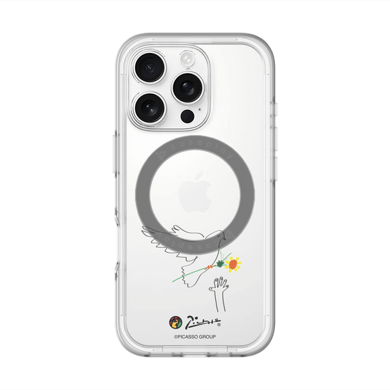 スリムプロテクションプレミアムケース with MagSafe［ PICASSO - Dove of Peace ］
