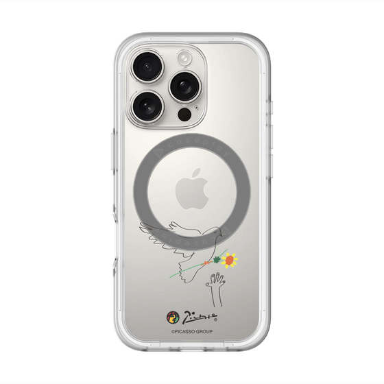 スリムプロテクションプレミアムケース with MagSafe［ PICASSO - Dove of Peace ］