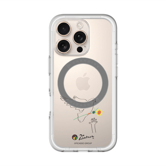 スリムプロテクションプレミアムケース with MagSafe［ PICASSO - Dove of Peace ］