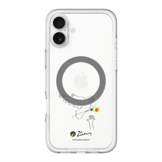 スリムプロテクションプレミアムケース with MagSafe［ PICASSO - Dove of Peace ］