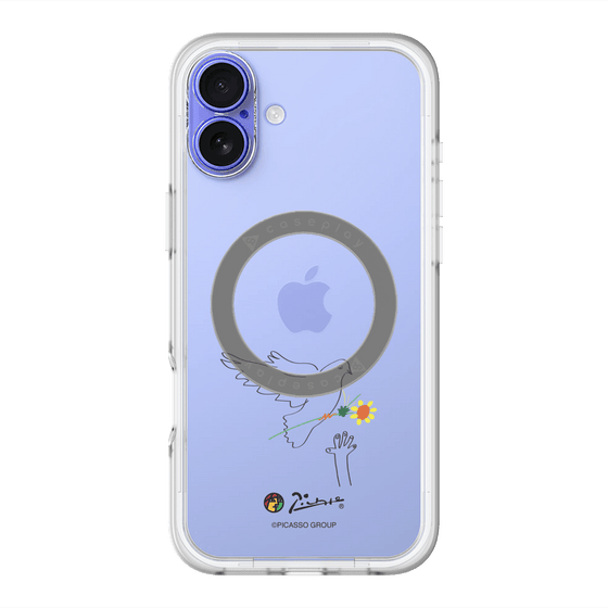 スリムプロテクションプレミアムケース with MagSafe［ PICASSO - Dove of Peace ］