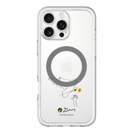 スリムプロテクションプレミアムケース with MagSafe［ PICASSO - Dove of Peace ］