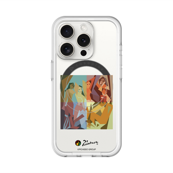 スリムプロテクションプレミアムケース with MagSafe［ PICASSO - Les Demoiselles d'Avignon ］