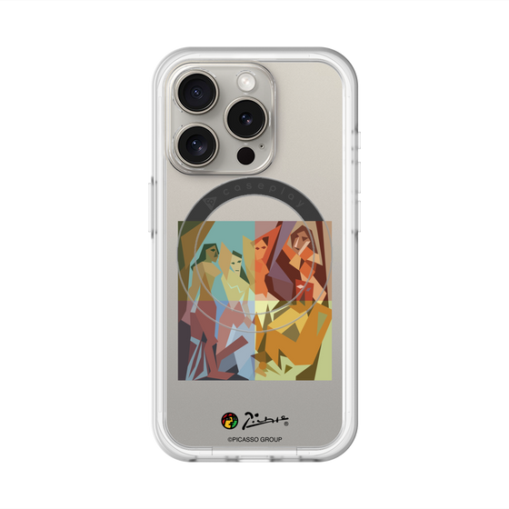 スリムプロテクションプレミアムケース with MagSafe［ PICASSO - Les Demoiselles d'Avignon ］