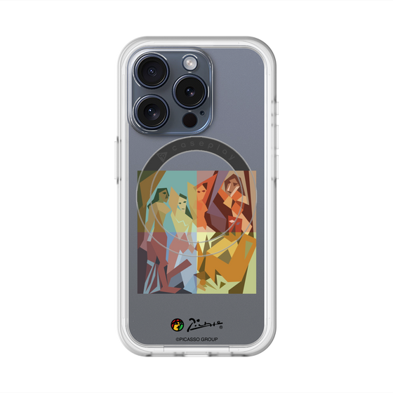 スリムプロテクションプレミアムケース with MagSafe［ PICASSO - Les Demoiselles d'Avignon ］