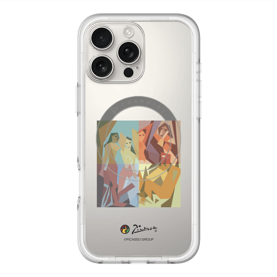 スリムプロテクションプレミアムケース with MagSafe［ PICASSO - Les Demoiselles d'Avignon ］