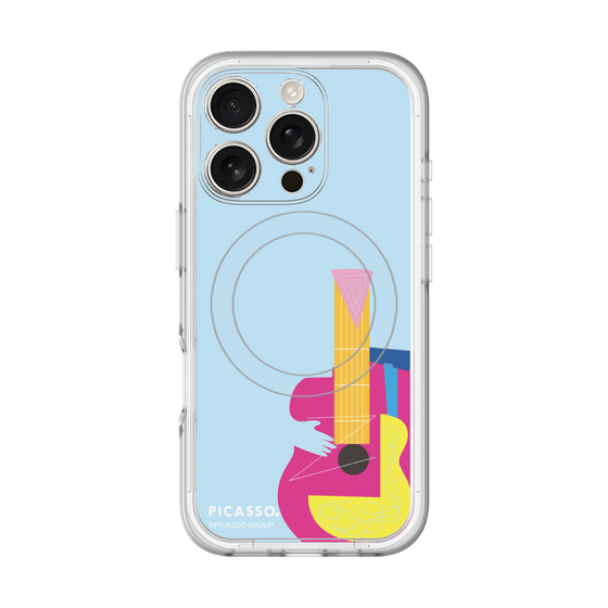 スリムプロテクションプレミアムケース with MagSafe［ PICASSO - Guitar ］