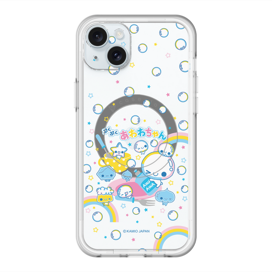 スリムプロテクションプレミアムケース with MagSafe［ ぷくぷくあわわちゃん - しゃぼんだま ］