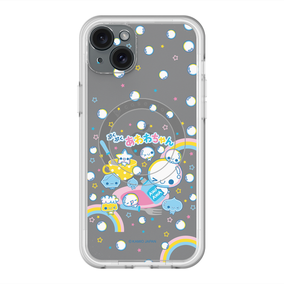 スリムプロテクションプレミアムケース with MagSafe［ ぷくぷくあわわちゃん - しゃぼんだま ］