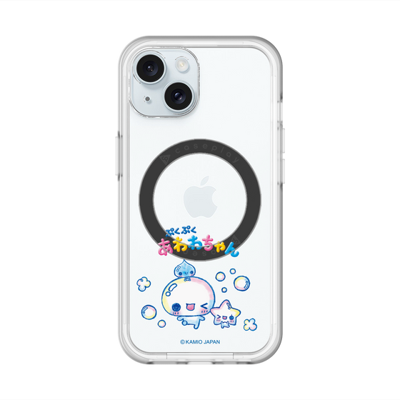 スリムプロテクションプレミアムケース with MagSafe［ ぷくぷくあわわちゃん - 仲良し ］