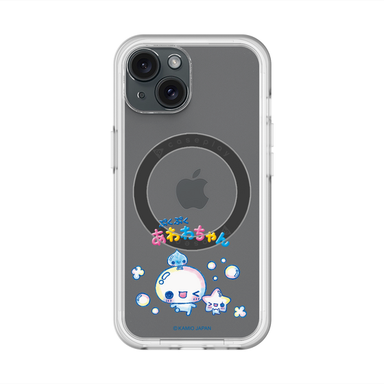 スリムプロテクションプレミアムケース with MagSafe［ ぷくぷくあわわちゃん - 仲良し ］