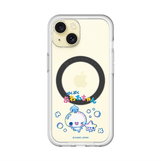 スリムプロテクションプレミアムケース with MagSafe［ ぷくぷくあわわちゃん - 仲良し ］