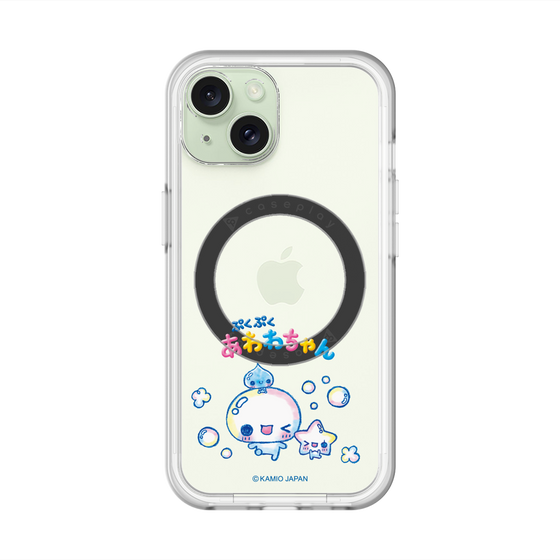 スリムプロテクションプレミアムケース with MagSafe［ ぷくぷくあわわちゃん - 仲良し ］