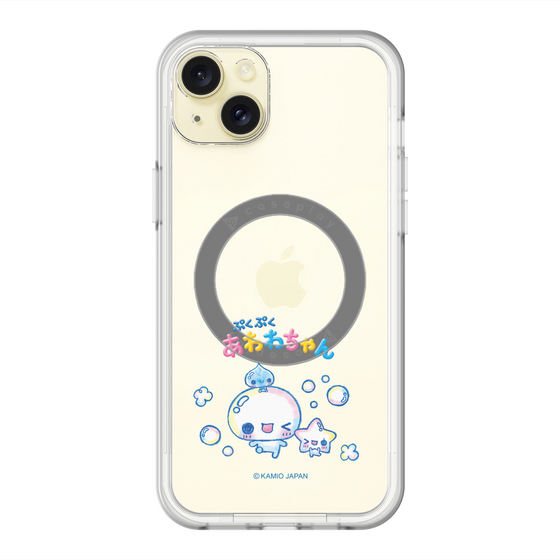 スリムプロテクションプレミアムケース with MagSafe［ ぷくぷくあわわちゃん - 仲良し ］