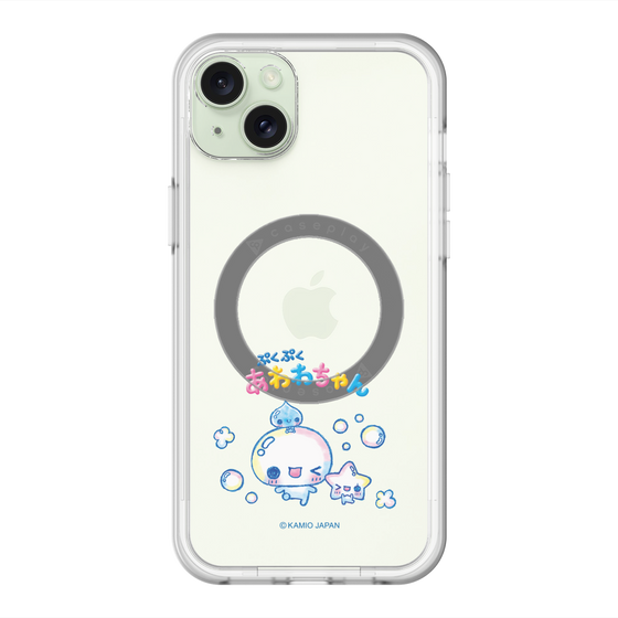 スリムプロテクションプレミアムケース with MagSafe［ ぷくぷくあわわちゃん - 仲良し ］