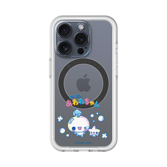 スリムプロテクションプレミアムケース with MagSafe［ ぷくぷくあわわちゃん - 仲良し ］