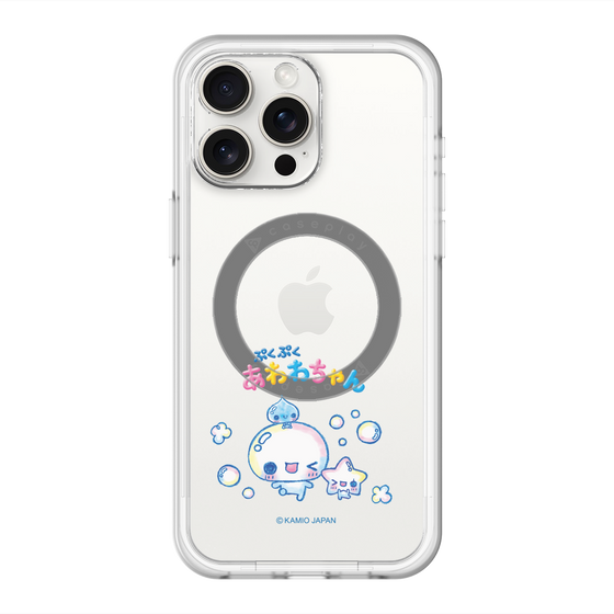 スリムプロテクションプレミアムケース with MagSafe［ ぷくぷくあわわちゃん - 仲良し ］
