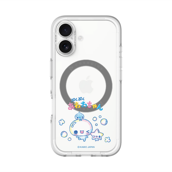 スリムプロテクションプレミアムケース with MagSafe［ ぷくぷくあわわちゃん - 仲良し ］