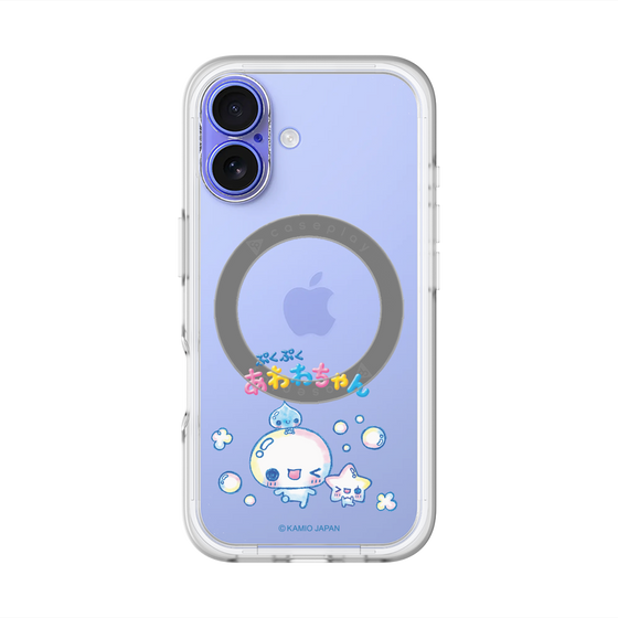 スリムプロテクションプレミアムケース with MagSafe［ ぷくぷくあわわちゃん - 仲良し ］