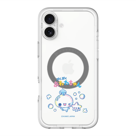 スリムプロテクションプレミアムケース with MagSafe［ ぷくぷくあわわちゃん - 仲良し ］