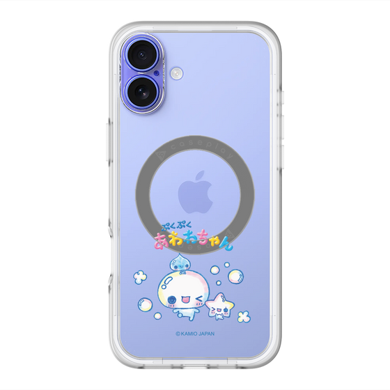 スリムプロテクションプレミアムケース with MagSafe［ ぷくぷくあわわちゃん - 仲良し ］