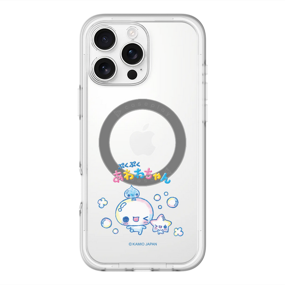 スリムプロテクションプレミアムケース with MagSafe［ ぷくぷくあわわちゃん - 仲良し ］
