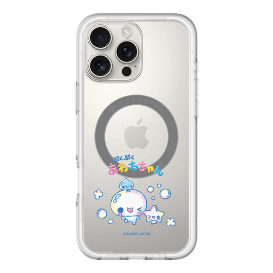 スリムプロテクションプレミアムケース with MagSafe［ ぷくぷくあわわちゃん - 仲良し ］