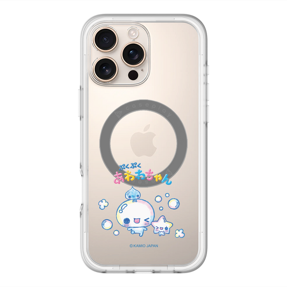 スリムプロテクションプレミアムケース with MagSafe［ ぷくぷくあわわちゃん - 仲良し ］