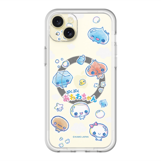 スリムプロテクションプレミアムケース with MagSafe［ ぷくぷくあわわちゃん - ステッカー ］