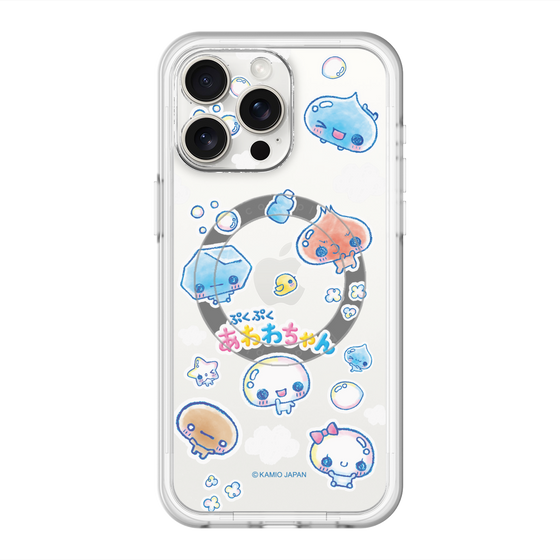 スリムプロテクションプレミアムケース with MagSafe［ ぷくぷくあわわちゃん - ステッカー ］