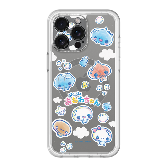 スリムプロテクションプレミアムケース with MagSafe［ ぷくぷくあわわちゃん - ステッカー ］