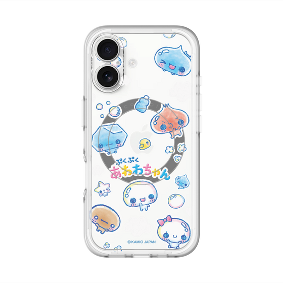 スリムプロテクションプレミアムケース with MagSafe［ ぷくぷくあわわちゃん - ステッカー ］