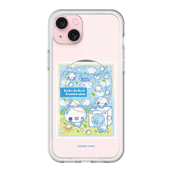 スリムプロテクションプレミアムケース with MagSafe［ ぷくぷくあわわちゃん - ランドリー ］