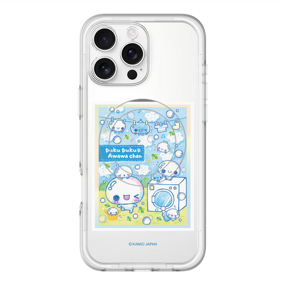 スリムプロテクションプレミアムケース with MagSafe［ ぷくぷくあわわちゃん - ランドリー ］