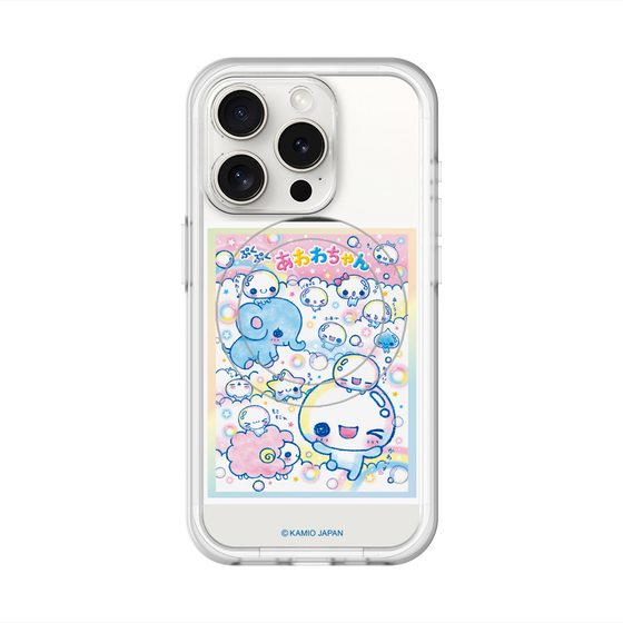 スリムプロテクションプレミアムケース with MagSafe［ ぷくぷくあわわちゃん - お友達 ］