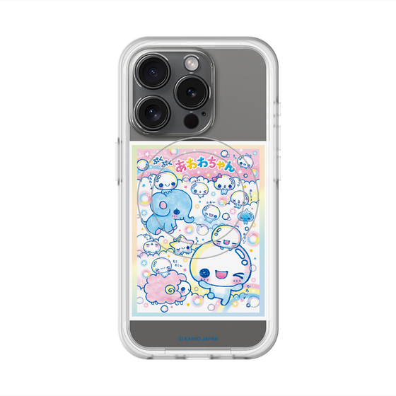 スリムプロテクションプレミアムケース with MagSafe［ ぷくぷくあわわちゃん - お友達 ］
