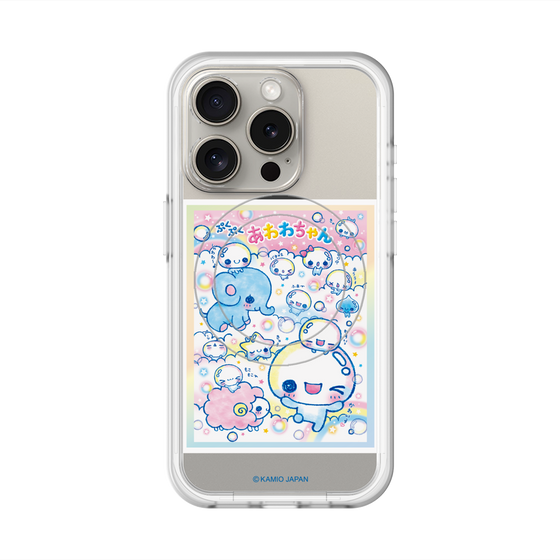 スリムプロテクションプレミアムケース with MagSafe［ ぷくぷくあわわちゃん - お友達 ］