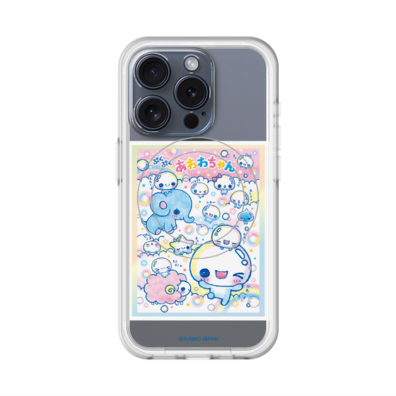 スリムプロテクションプレミアムケース with MagSafe［ ぷくぷくあわわちゃん - お友達 ］