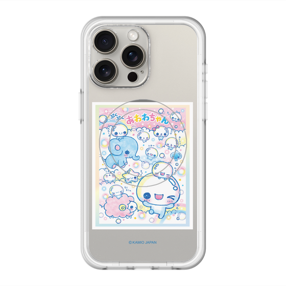 スリムプロテクションプレミアムケース with MagSafe［ ぷくぷくあわわちゃん - お友達 ］