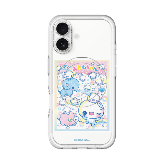 スリムプロテクションプレミアムケース with MagSafe［ ぷくぷくあわわちゃん - お友達 ］