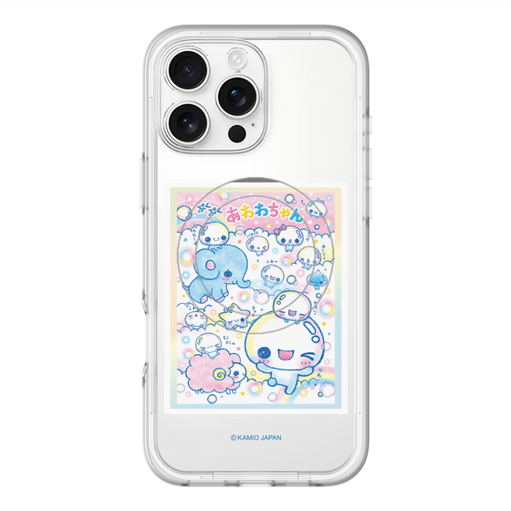 スリムプロテクションプレミアムケース with MagSafe［ ぷくぷくあわわちゃん - お友達 ］