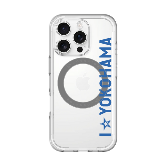 スリムプロテクションプレミアムケース with MagSafe［ 横浜DeNAベイスターズ - I ☆ YOKOHAMA - 縦 ］