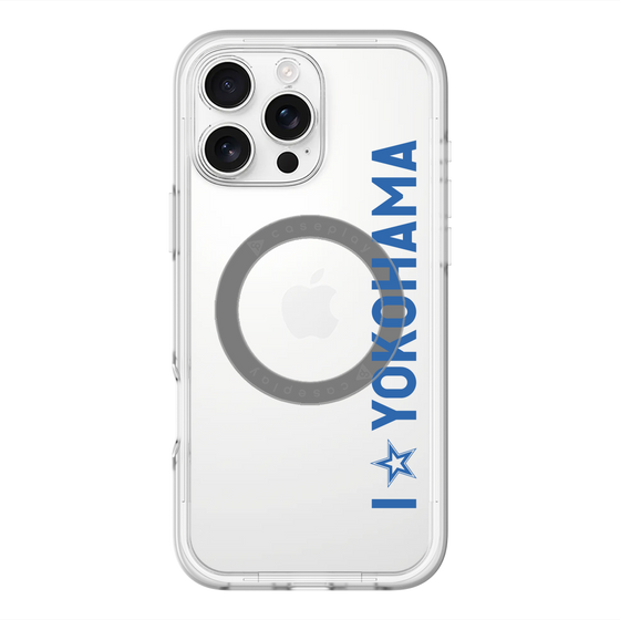 スリムプロテクションプレミアムケース with MagSafe［ 横浜DeNAベイスターズ - I ☆ YOKOHAMA - 縦 ］