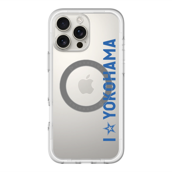 スリムプロテクションプレミアムケース with MagSafe［ 横浜DeNAベイスターズ - I ☆ YOKOHAMA - 縦 ］