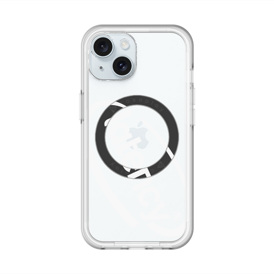 スリムプロテクションプレミアムケース with MagSafe［ LATENCY - Circle logo - Clear ］