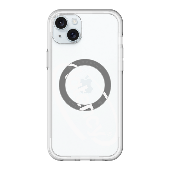 スリムプロテクションプレミアムケース with MagSafe［ LATENCY - Circle logo - Clear ］